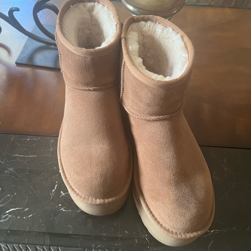 Ugh Platform booties